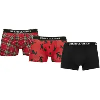 Urban Classics Boxershorts rood / zwart / wit