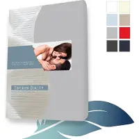 24-Bedding - Duopak Jersey Topper Hoeslaken - 90x220 cm - zilver Grijs - Elastaan – Extra Zacht - 5 t/m 15 cm hoogte - 2stuks