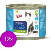 Prins Naturecare Cat 200 g - Kattenvoer - 12 x Kip&Garnaal