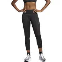 Nike Fast Crop Running 7/8 Mid Length Zwarte Legging