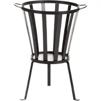 Home Style Homestyle Vuurkorf - Terrasverwarming - 37x37x57 cm 45 l Zwart L
