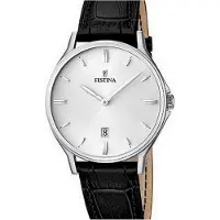 Festina F16745/2 Klassiek - Horloge- Staal - Zilverkleurig - 39 mm