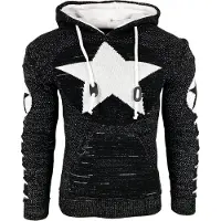 Rusty neal Grof gebreide hoodie