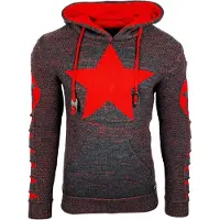 Rusty neal Grof gebreide hoodie