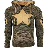 Rusty neal Grof gebreide hoodie
