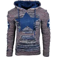 Rusty neal Grof gebreide hoodie