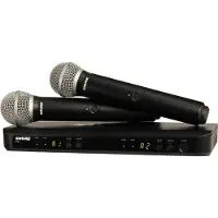 Shure BLX DUAL RECEIVER & PG58 MICROPHONE - H8E