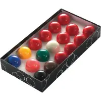 Powerglide biljartballen set, 1 7/8 inch, meerkleurig, kunsthars, 17-delig