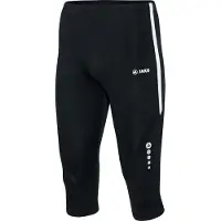 Jako Athletico 3/4 Loopbroek Kinderen - Zwart / Wit | Maat: 152
