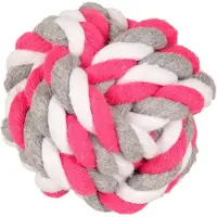 Bal Hondenspeelgoed Fuchsia Knoopbal - M