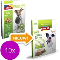 Smolke 10x Hondenvoer Vers Gestoomd Wild Graanvrij 395 gr