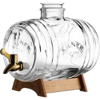 Kilner drankdispenser Barrel - met koperkleurig kraantje en staander -3.5L
