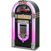 Ricatech RR4000, LED jukebox 80W TT,FM,DAB,BT,CD, zwart