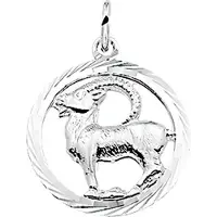 GLAMS hanger sterrenbeeld steenbok gediamanteerd - Zilver