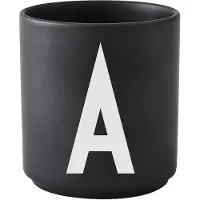 Design Letters beker zwart X