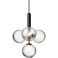 Nuura Miira 4 Kroonluchter Rock Grey / Doorzichtig - Kroonluchters Glas Clear - 2031005