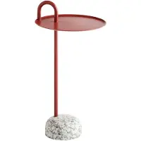 HAY Bijzettafel Bowler Granite Base Tile Red