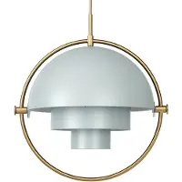 Gubi Hanglampe , Multi-Lite, dimbare, Groen, Woonkamer, Metaal, Designer