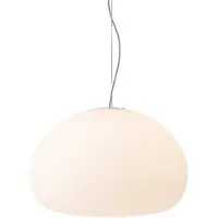 Muuto Fluid Hanglamp Wit Ø23 Cm - Hanglampen Opaalglas White - FLUPEN2301