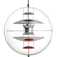 Verpan VP Globe Hanglamp Chrome | Red | Blue | Ø 50 cm