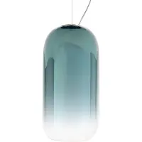 Artemide Hanglampe , Gople Mini, dimbare, Blauw, Woonkamer, Glas, Designer