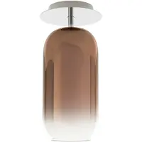 Artemide Design plafondlamp Gople Mini, dimbaar, brons / oud-messing, Woon-/ Eetkamer, Glas, Design, plafondlamp design