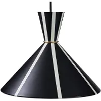 Warm Nordic Hanglampe , Bloom Stripe, dimbare, Wit, Eetkamer, Metaal, Vintage / Retro