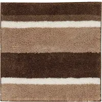 Floris Badmat Antislip 60x60cm Nova - Vierkante Badkamermat - Waterabsorberend - Wasbaar en Sneldrogend - Voor Douche en Bad - Hoogpolig - Acryl - Bruin