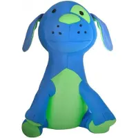 Cuddlebug knuffelkussen Dog 33 x 20 cm blauw