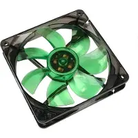 Cooltek CT120LG koelsysteem voor computers Computer behuizing Ventilator 12 cm Zwart, Groen