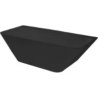 Best design Borgh semi vrijstaand bad 180x85x55cm zwart