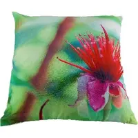Dutch decor sierkussenhoes met bloem motief ELLY - Mulitcolor - 45 x 45 cm - Polyester - Vierkant