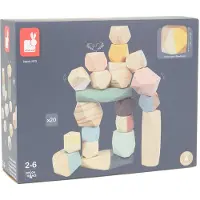 Janod Sweet Cocoon Stacking Stones Construction Game Veelkleurig 24 Months-6 Years Kinderen