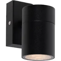 QAZQA Buiten wandlamp zwart RVS GU10 50mm IP44 - Solo