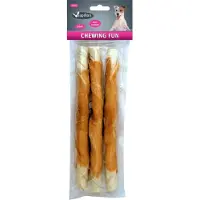 Brekz Rawhide Dog Chews - runderhuid rolsticks met kip (28 cm) 3 verpakkingen (3 x 3 sticks)