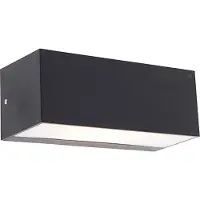 QAZQA Moderne wandlamp zwart met lichteffect IP54 - Houks