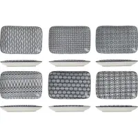 COSY&TRENDY NIKKO BLACK SCHOTEL 26X17.5CM 6 ASS
