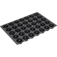 Lurch LU 112984 Zwart Flexi-Professional Bakvorm mini tulband - 60x40cm