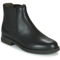 Camper Campervoor vrouwen. K400299-001 Leren enkellaarsjes Iman Zwart (36), Leer, Plat, Geen, Casual