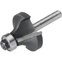 Wolfcraft 3963000 Afrondfrees Hardmetaal Afmeting, Ø 25.4 mm Werklengte 12.7 mm Schachtdiameter 8 mm