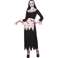 Vegaoo - Enge bebloede non outfit voor vrouwen