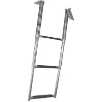 Lalizas Stainless Steel Telescopic Ladder Zilver 3 Steps