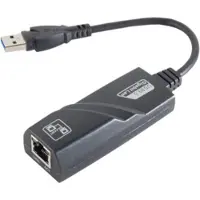 S-Conn 13-50019 Ethernet netwerkkaart (USB, RJ45), Netwerkadapter, Zwart