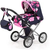 Bayer - Poppenwagen City Star - Blauw met Sterren