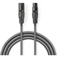 Nedis XLR 3 pins male-female kabel 5m