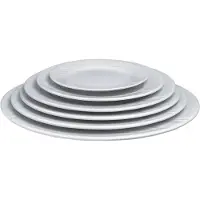 Hendi Wit Porselein Borden | 24cm (12 stuks)