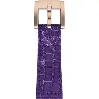 Marc Coblen / TW Steel Horlogeband Paars Leer Alligator met Roségouden Gesp 22mm