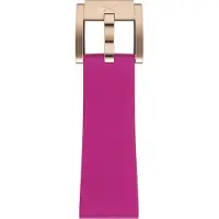 Marc Coblen Siliconen Rubber Horlogebandje 22mm geschikt voor Samsung Galaxy Watch / Gear S3 / Garmin Vivoactive / Huawei Watch GT - Roze met Rosegouden Gesp