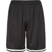 Urban Classics Shorts - Stripes Mesh Shorts - S tot 3XL - voor Mannen - zwart-wit - Maat XXL