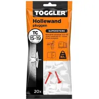 Toggler Hollewandplug TC 16-19 mm - 20 Stuks
